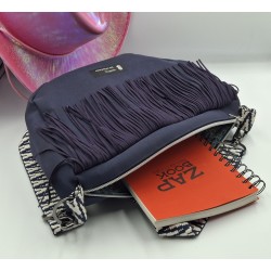 Demi-lune bleu marine