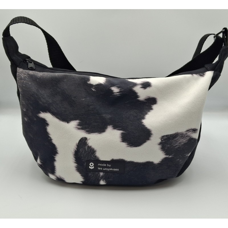 sac demi-lune peau vache