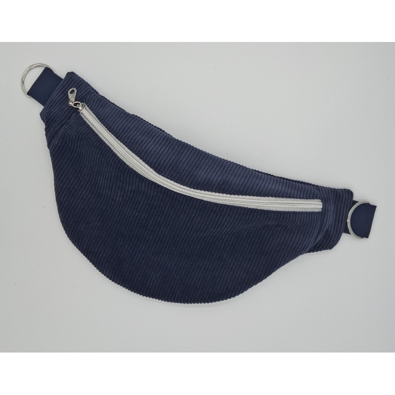 Sac banane - poche zipée - velours côtelé